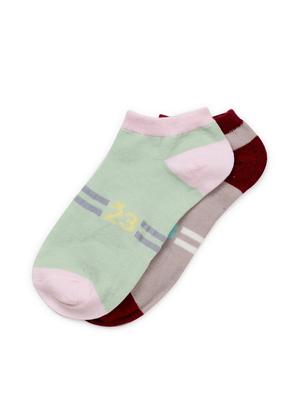 j style women's cotton and nylon pack of 2 socks - 16659680 - Standard Image - 2