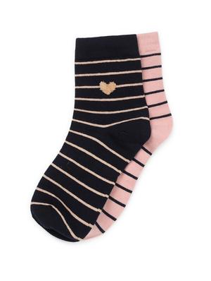 j style women's cotton and nylon pack of 2 socks - 16659707 - Standard Image - 2