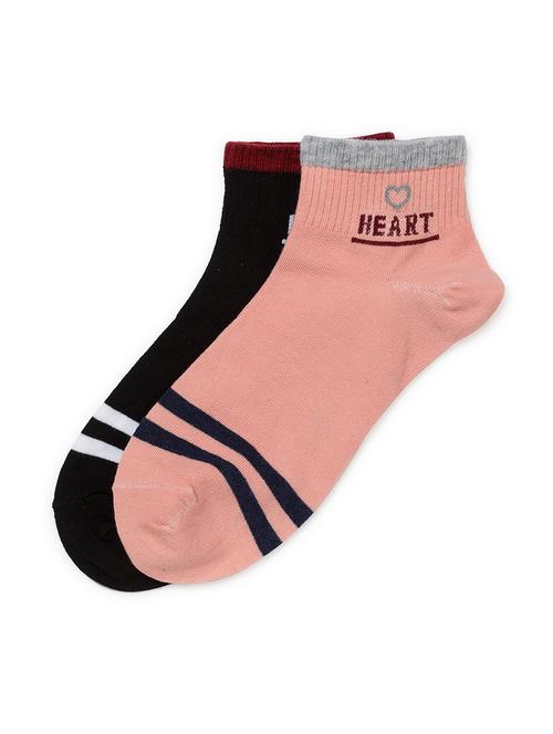 j style women's cotton and nylon pack of 2 socks - 16659708 - Very Small Image - 1