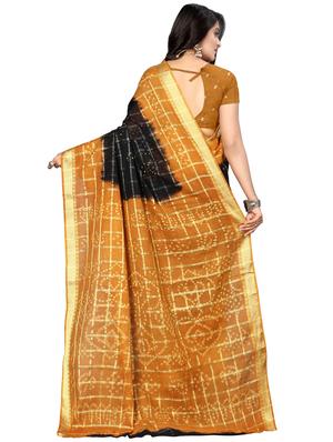 bandhani printed handloom saree with blouse - 16659949 - Standard Image - 2