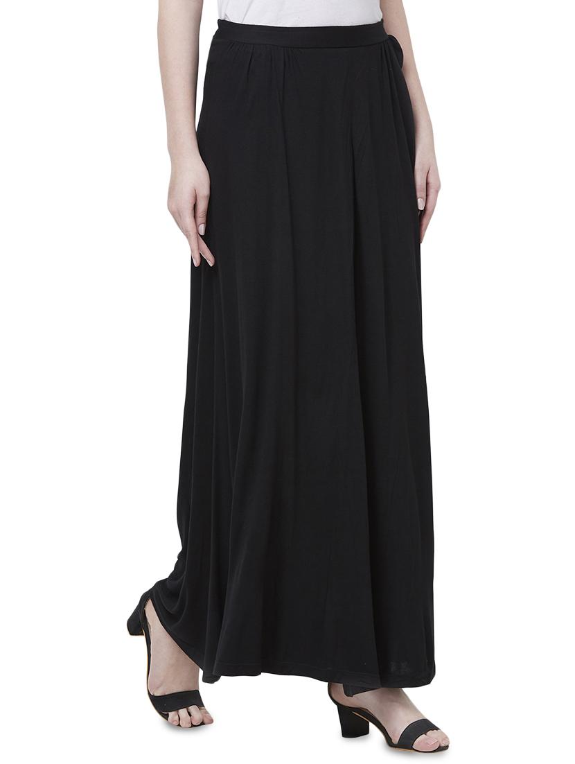 solid flared skirt - 16660297 - Zoom Image - 2