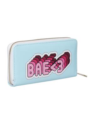 blue leatherette (pu) regular purse - 16660344 - Standard Image - 2