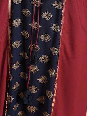 printed kurta with jacket - 16660357 - Standard Image - 5