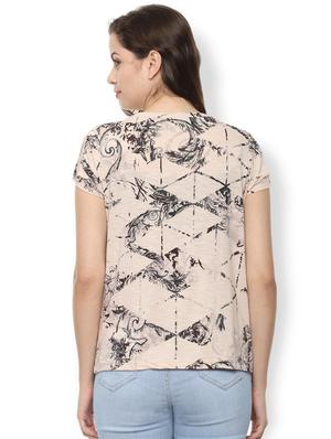 round neck abstract tee - 16660661 - Standard Image - 2