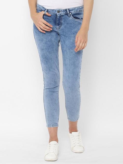 mid rise acid washed jeans - 16660969 - Standard Image - 1