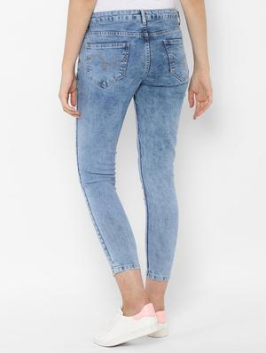 mid rise acid washed jeans - 16660969 - Standard Image - 2
