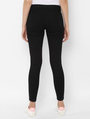 high rise knee slit jeans - 16660971 - Standard Image - 2