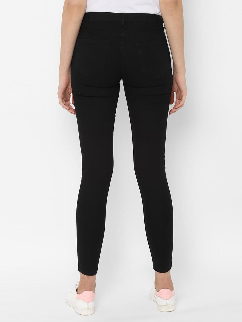 high rise knee slit jeans - 16660971 - Zoom Image - 2