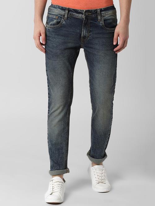 blue heavy washed denim jeans - 16660979 - Standard Image - 1