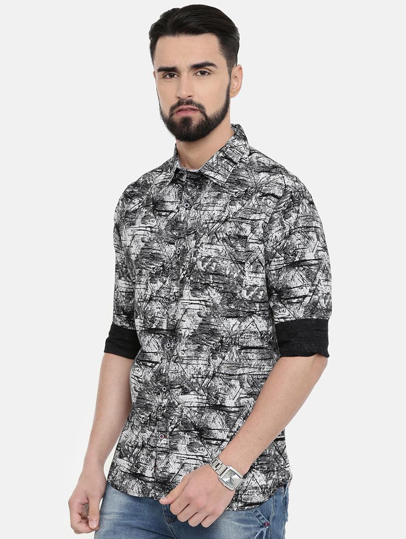 black printed casual shirt - 16661450 - Zoom Image - 2
