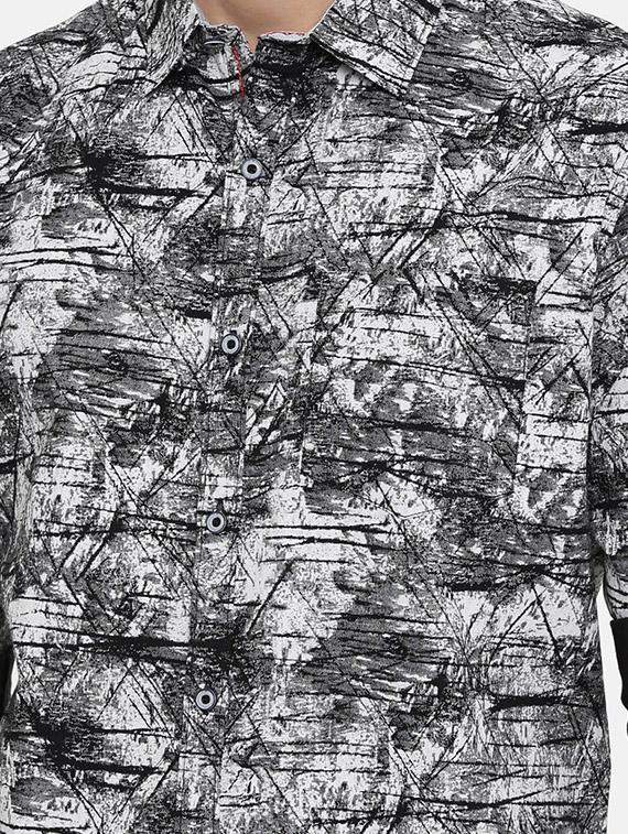 black printed casual shirt - 16661450 - Zoom Image - 5