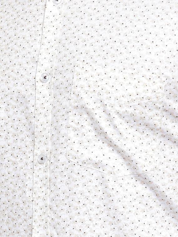 white floral print formal shirt - 16661928 - Zoom Image - 5