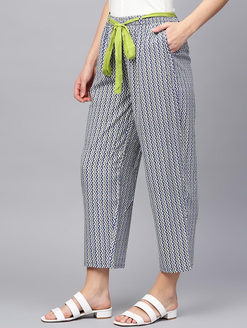 chevron straight palazzo - 16662044 - Zoom Image - 2