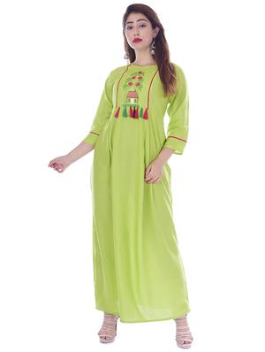 solid embroidered a-line dress - 16662115 - Standard Image - 2