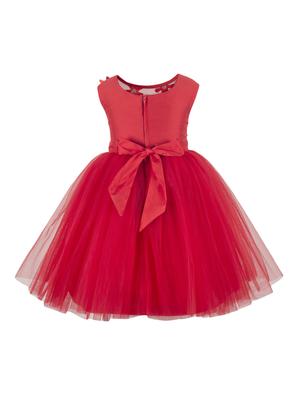 red polyester frock - 16662125 - Standard Image - 2