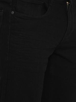 black solid plain jeans - 16662375 - Standard Image - 5