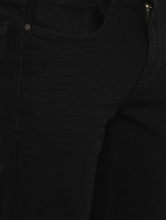 black solid plain jeans - 16662375 - Zoom Image - 5