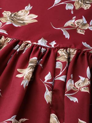 floral print ruffled a-line kurta - 16662379 - Standard Image - 5