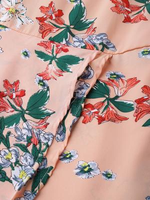 floral print a-line layered kurta - 16662380 - Standard Image - 5