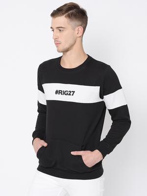 black color block sweatshirt - 16662732 - Standard Image - 2