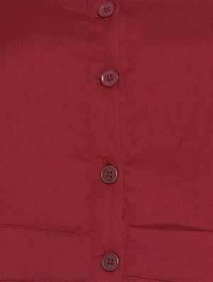 side tie up sleeved a-line dress - 16663172 - Standard Image - 5