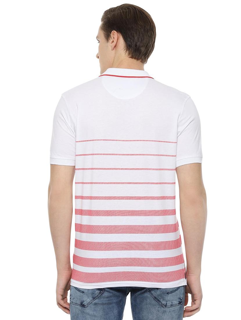 white striped polo t-shirt - 16663507 - Zoom Image - 2