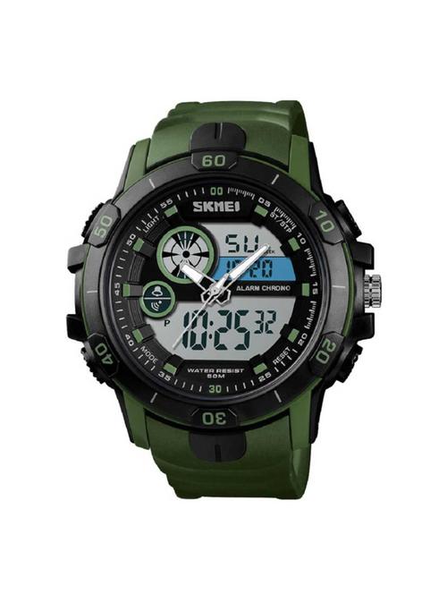 skmei 1428 green wrist watch for men - 16663561 - Very Small Image - 1