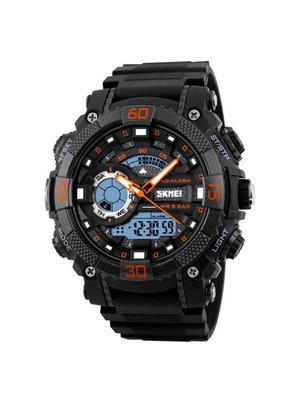 skmei 1228 orange wrist watch for men - 16663575 - Standard Image - 2
