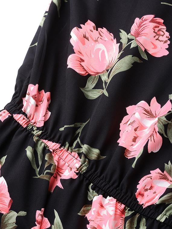 single shoulder floral blouson dress - 16663610 - Zoom Image - 5