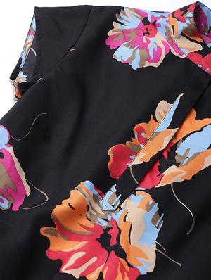 mock neck floral shift dress - 16663617 - Standard Image - 5