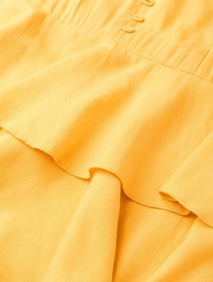 pep hem v- neck a-line dress - 16663646 - Standard Image - 5