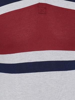 grey striped polo t-shirt - 16663713 - Standard Image - 5