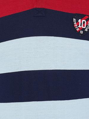blue striped polo t-shirt - 16663714 - Standard Image - 5