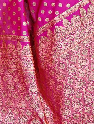 zari work banarasi saree with blouse - 16663809 - Standard Image - 2