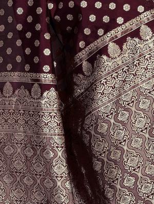 zari work banarasi saree with blouse - 16663811 - Standard Image - 2