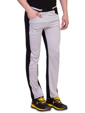 grey color block full length track pant - 16664682 - Standard Image - 2