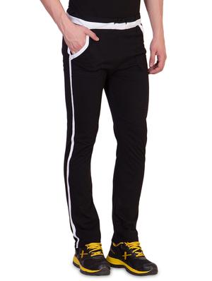 black side striped full length track pant - 16664686 - Standard Image - 2
