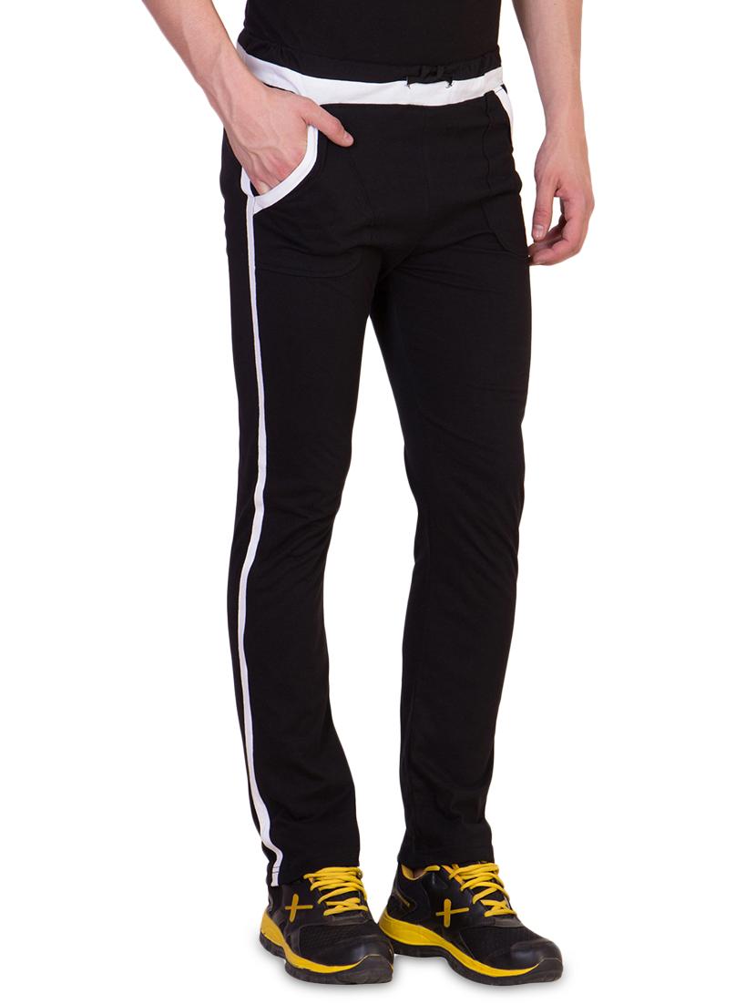 black side striped full length track pant - 16664686 - Zoom Image - 2
