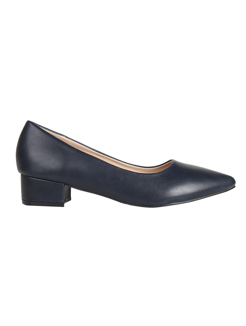 navy slip on pumps - 16665801 - Zoom Image - 2