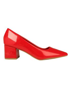 red slip on pumps - 16665818 - Standard Image - 2