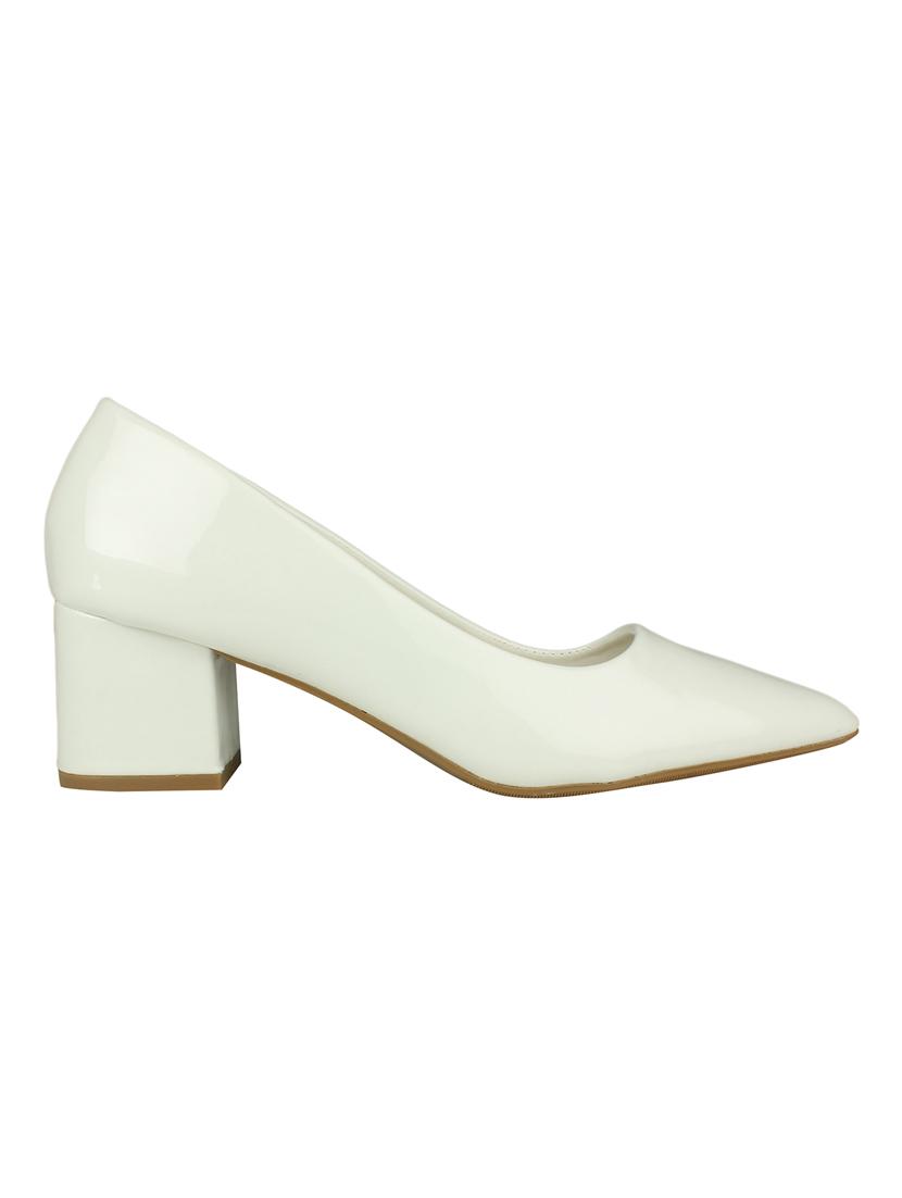 white slip on pumps - 16665819 - Zoom Image - 2