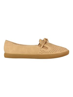 beige slip on casual shoes - 16665834 - Standard Image - 2