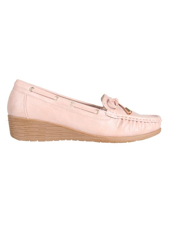 pink slip on loafers - 16665846 - Zoom Image - 2