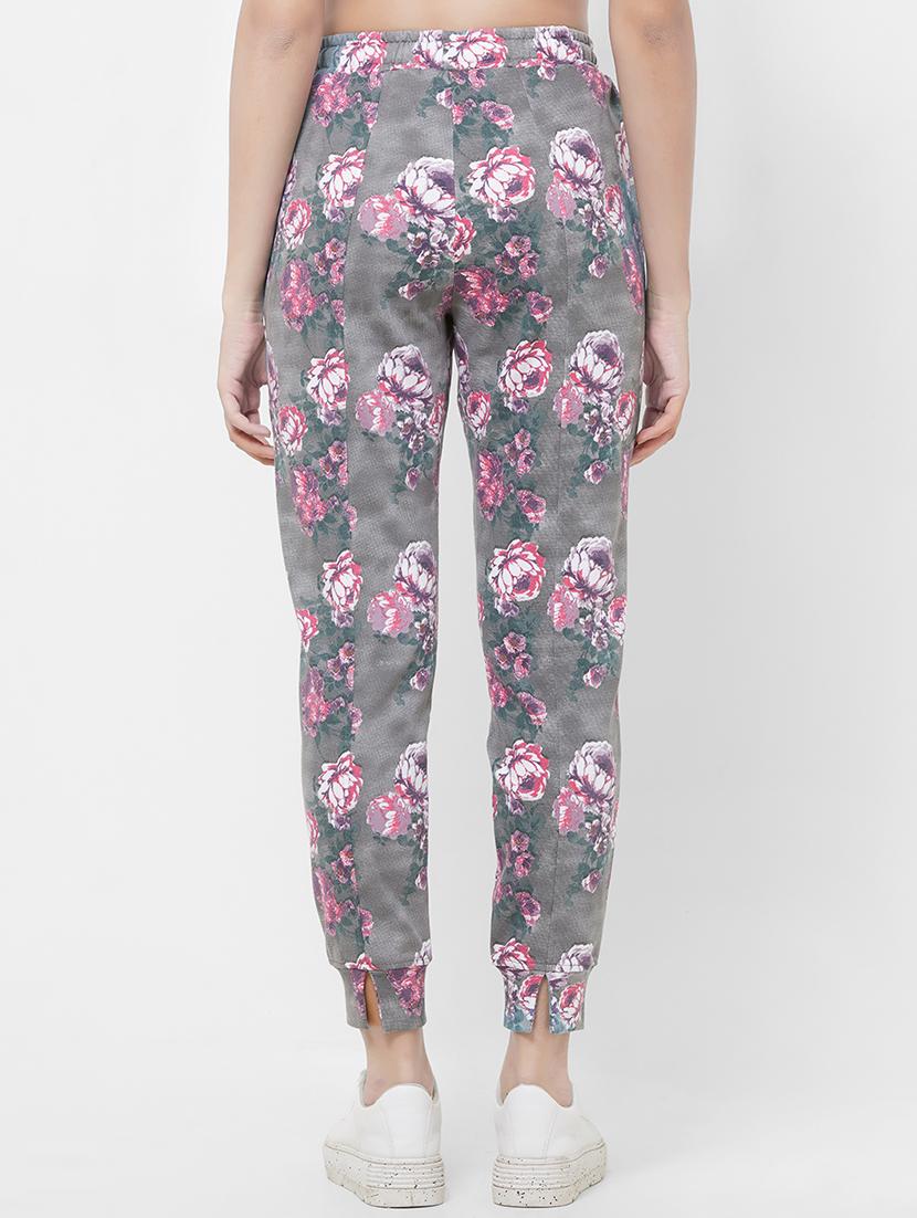 high rise floral track pant - 16666206 - Zoom Image - 2