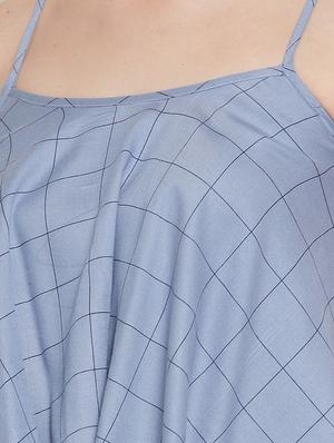 cami neck checkered layered top - 16666237 - Standard Image - 5