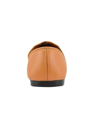 tan leatherette slip on jutis - 16666263 - Standard Image - 2