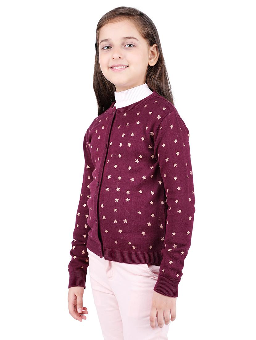 long sleeved star print cardigan - 16666447 - Zoom Image - 2