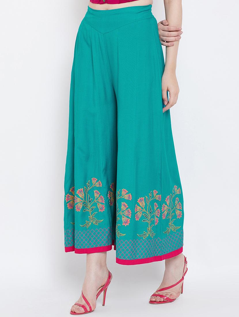 floral printed flared palazzo - 16667000 - Zoom Image - 2