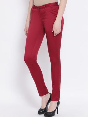 high rise flat front trouser - 16667275 - Standard Image - 2