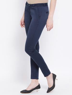 high rise flat front trouser - 16667276 - Standard Image - 2